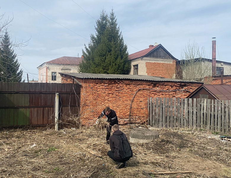 Завершение уборки территории 1 корпуса