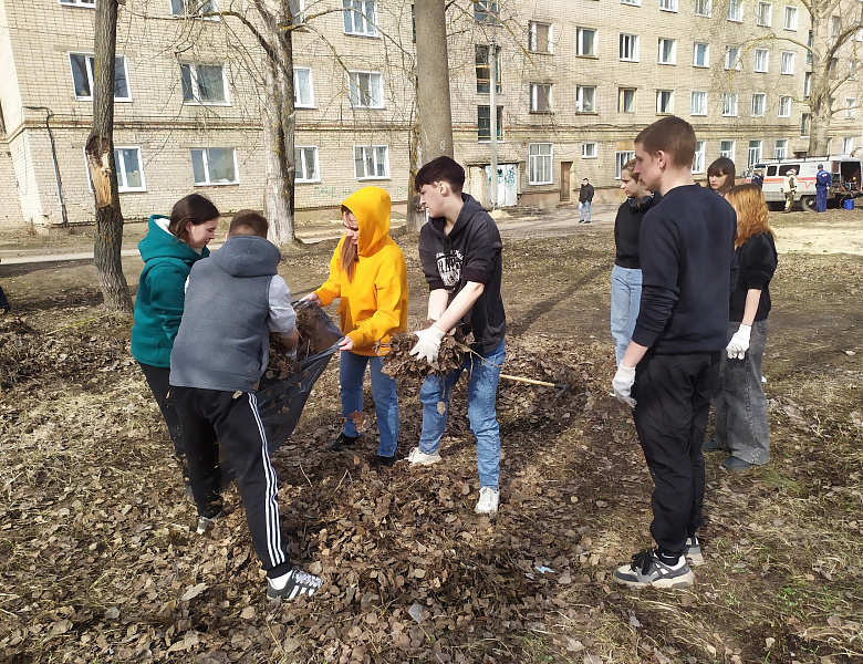 Уборка в  Стрелка парке