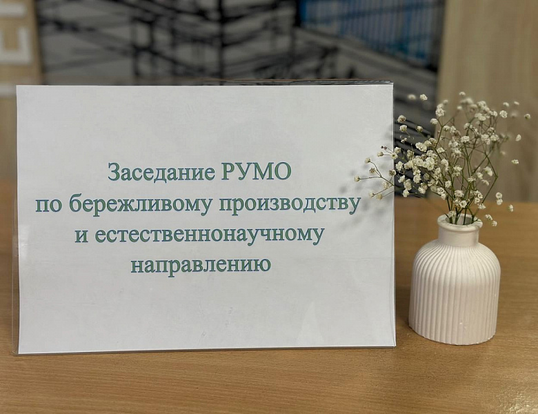 Заседание РУМО по бережливому производству и естественнонаучному направлению