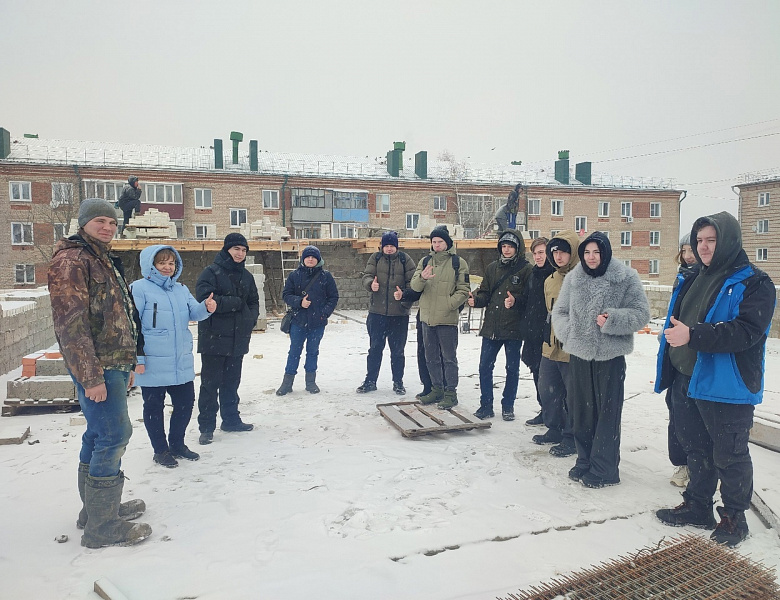 Очередная экскурсия на строительный объект!
